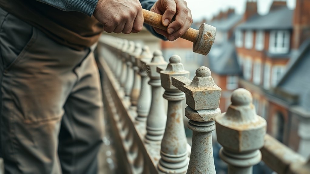 Balustrade Repair Seven Sisters