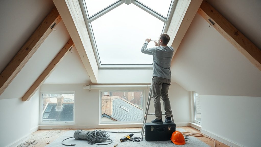 Electric Skylight Installation Seven Sisters